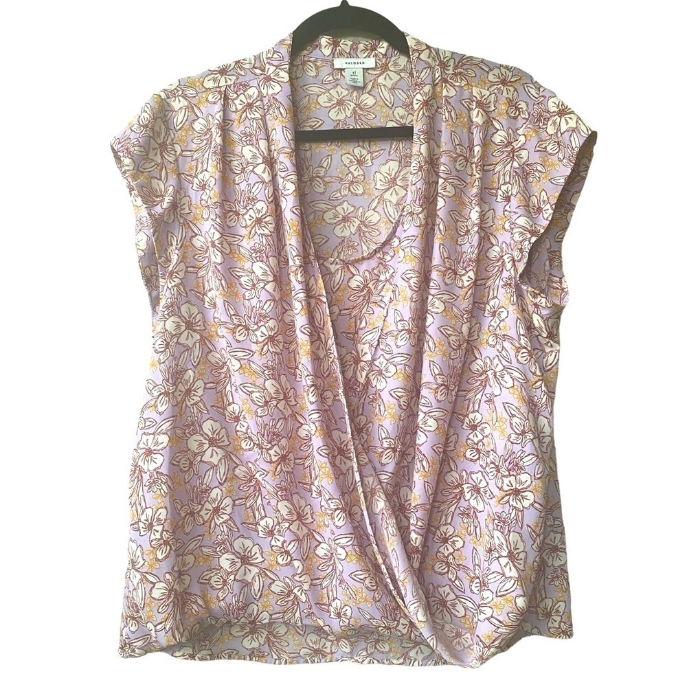 Halogen V Neck Floral Blouse - Picture 3 of 7